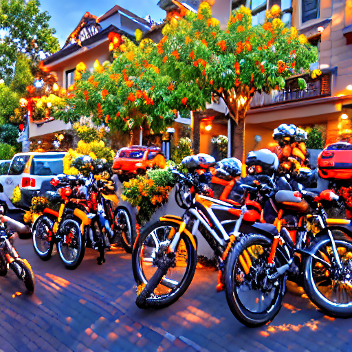 190_Bicycles with back packs parked in a public place..png
